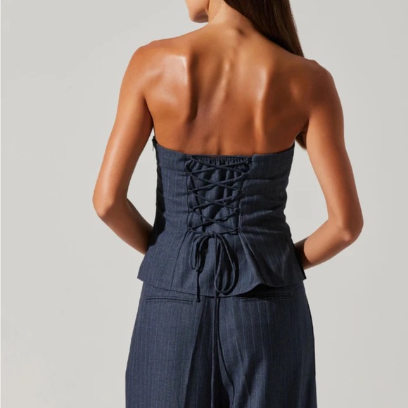 Astr - KALANI PINSTRIPE TUBE TOP xs EUC - Picture 5 of 7